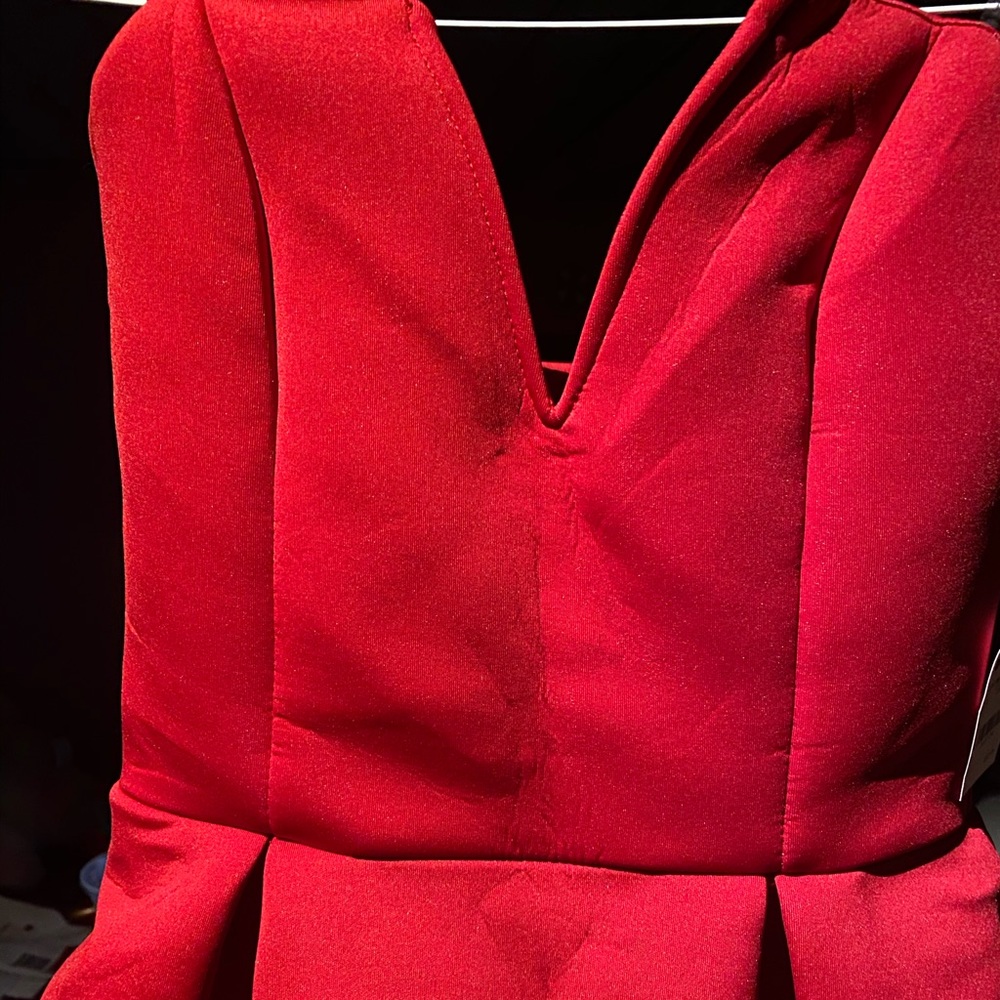 small red peplum dress from Charlotte Russe